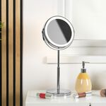 BELDRAY 7'' TELESCOPIC Chrome LED Mirror